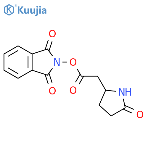 1,3-dioxo-2,3-dihydro-1H-isoindol-2-yl 2-(5-oxopyrrolidin-2-yl)acetate structure