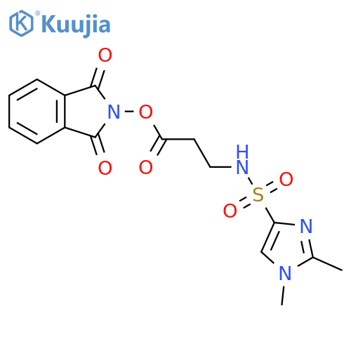 1,3-dioxo-2,3-dihydro-1H-isoindol-2-yl 3-(1,2-dimethyl-1H-imidazole-4-sulfonamido)propanoate structure