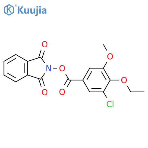 1,3-dioxo-2,3-dihydro-1H-isoindol-2-yl 3-chloro-4-ethoxy-5-methoxybenzoate structure