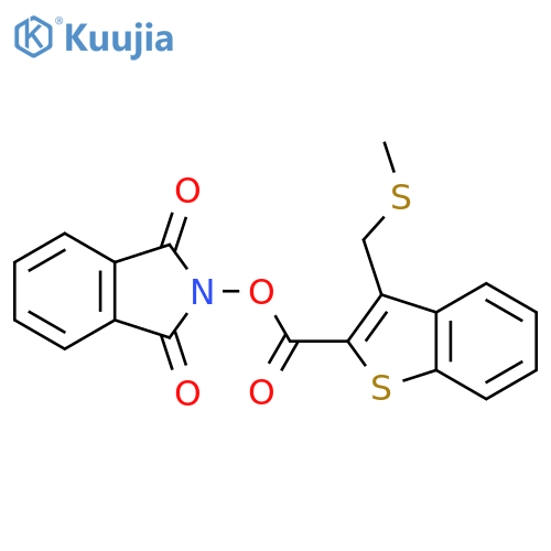 1,3-dioxo-2,3-dihydro-1H-isoindol-2-yl 3-[(methylsulfanyl)methyl]-1-benzothiophene-2-carboxylate structure