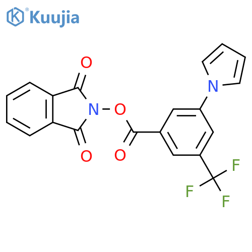 1,3-dioxo-2,3-dihydro-1H-isoindol-2-yl 3-(1H-pyrrol-1-yl)-5-(trifluoromethyl)benzoate structure