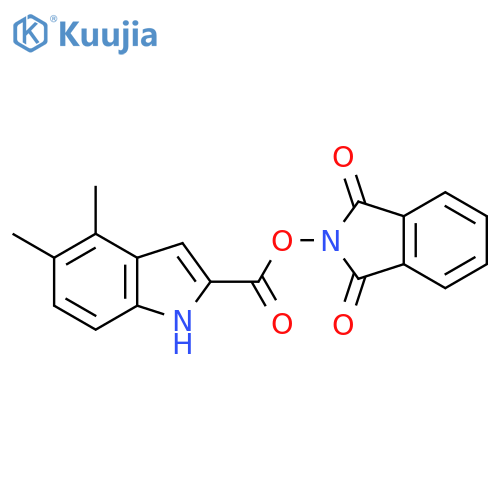 1,3-dioxo-2,3-dihydro-1H-isoindol-2-yl 4,5-dimethyl-1H-indole-2-carboxylate structure