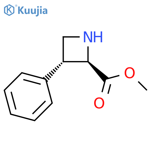 2-Azetidinecarboxylic acid, 3-phenyl-, methyl ester, (2R,3R)-rel- structure