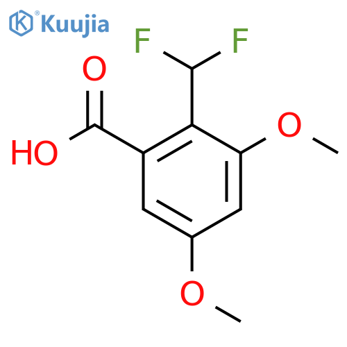 2-(Difluoromethyl)-3,5-dimethoxybenzoic acid structure