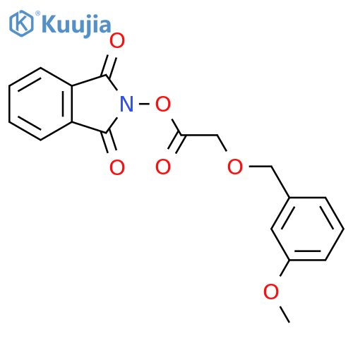 1,3-dioxo-2,3-dihydro-1H-isoindol-2-yl 2-[(3-methoxyphenyl)methoxy]acetate structure