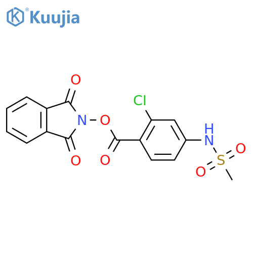 1,3-dioxo-2,3-dihydro-1H-isoindol-2-yl 2-chloro-4-methanesulfonamidobenzoate structure
