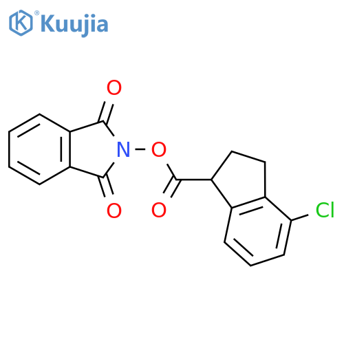 1,3-dioxo-2,3-dihydro-1H-isoindol-2-yl 4-chloro-2,3-dihydro-1H-indene-1-carboxylate structure