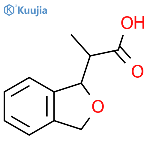 2-(1,3-Dihydro-2-benzofuran-1-yl)propanoic acid structure