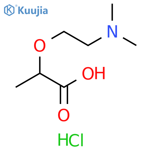 Propanoic acid, 2-[2-(dimethylamino)ethoxy]-, hydrochloride (1:1) structure