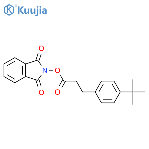 1,3-dioxo-2,3-dihydro-1H-isoindol-2-yl 3-(4-tert-butylphenyl)propanoate structure