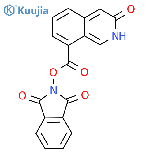 1,3-dioxo-2,3-dihydro-1H-isoindol-2-yl 3-hydroxyisoquinoline-8-carboxylate structure