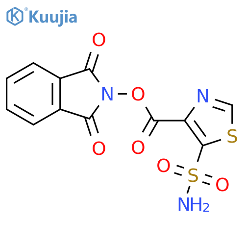 1,3-dioxo-2,3-dihydro-1H-isoindol-2-yl 5-sulfamoyl-1,3-thiazole-4-carboxylate structure