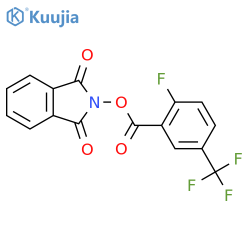 1,3-dioxo-2,3-dihydro-1H-isoindol-2-yl 2-fluoro-5-(trifluoromethyl)benzoate structure