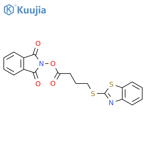 1,3-dioxo-2,3-dihydro-1H-isoindol-2-yl 4-(1,3-benzothiazol-2-ylsulfanyl)butanoate structure
