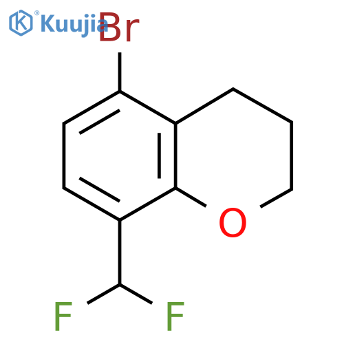 5-Bromo-8-(difluoromethyl)-3,4-dihydro-2H-chromene structure