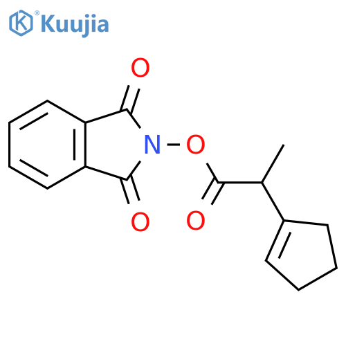 1,3-dioxo-2,3-dihydro-1H-isoindol-2-yl 2-(cyclopent-1-en-1-yl)propanoate structure