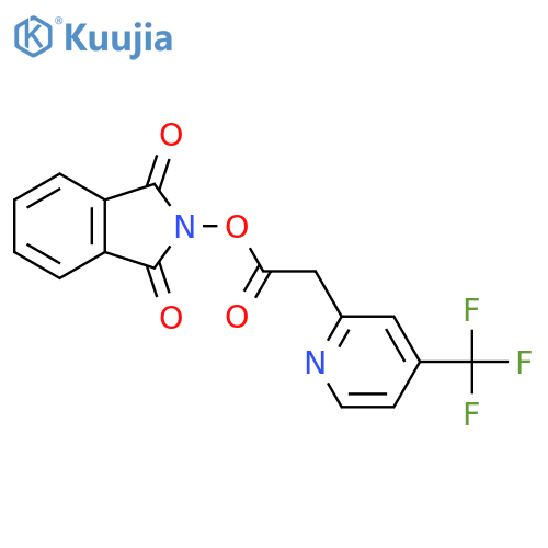 1,3-dioxo-2,3-dihydro-1H-isoindol-2-yl 2-[4-(trifluoromethyl)pyridin-2-yl]acetate structure