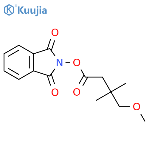 1,3-dioxo-2,3-dihydro-1H-isoindol-2-yl 4-methoxy-3,3-dimethylbutanoate structure