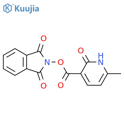 1,3-dioxo-2,3-dihydro-1H-isoindol-2-yl 6-methyl-2-oxo-1,2-dihydropyridine-3-carboxylate structure