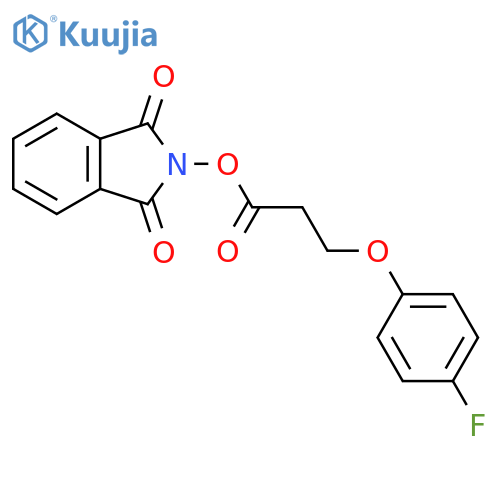 1,3-dioxo-2,3-dihydro-1H-isoindol-2-yl 3-(4-fluorophenoxy)propanoate structure