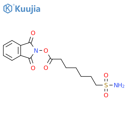1,3-dioxo-2,3-dihydro-1H-isoindol-2-yl 7-sulfamoylheptanoate structure