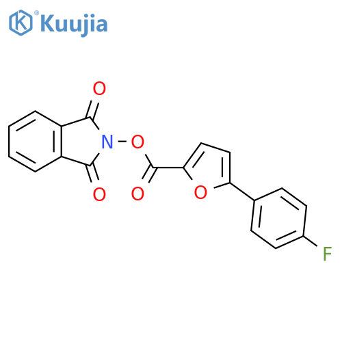 1,3-dioxo-2,3-dihydro-1H-isoindol-2-yl 5-(4-fluorophenyl)furan-2-carboxylate structure