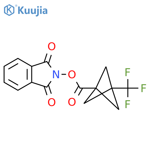 1,3-Dioxoisoindolin-2-yl 3-(trifluoromethyl)bicyclo1.1.1pentane-1-carboxylate structure