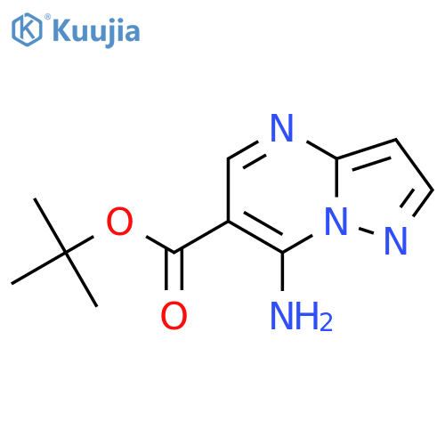 Tert-butyl 7-aminopyrazolo[1,5-a]pyrimidine-6-carboxylate structure