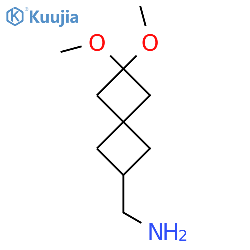 (2,2-Dimethoxyspiro[3.3]heptan-6-yl)methanamine structure