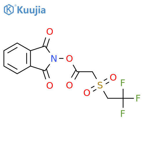 1,3-dioxo-2,3-dihydro-1H-isoindol-2-yl 2-(2,2,2-trifluoroethanesulfonyl)acetate structure