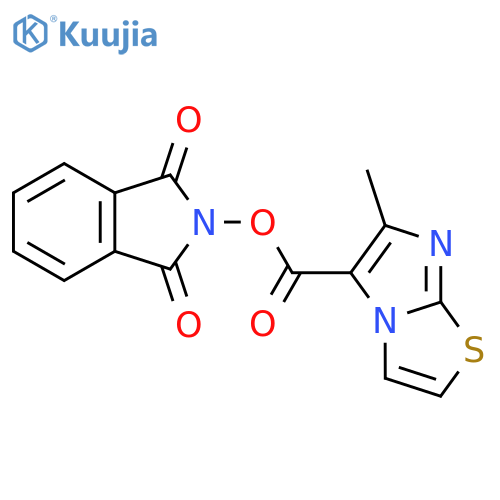 1,3-dioxo-2,3-dihydro-1H-isoindol-2-yl 6-methylimidazo[2,1-b][1,3]thiazole-5-carboxylate structure