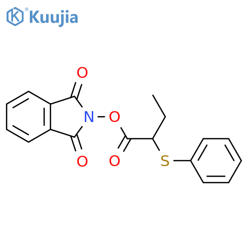 1,3-dioxo-2,3-dihydro-1H-isoindol-2-yl 2-(phenylsulfanyl)butanoate structure