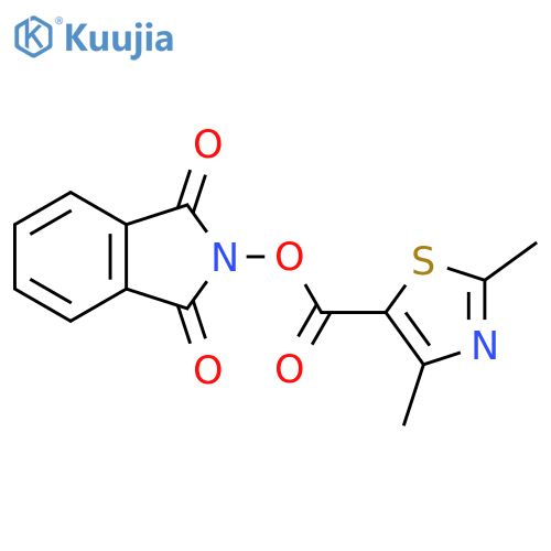 1,3-dioxo-2,3-dihydro-1H-isoindol-2-yl 2,4-dimethyl-1,3-thiazole-5-carboxylate structure