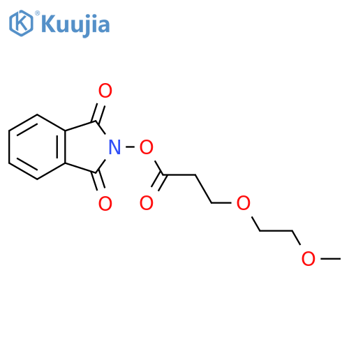 1,3-dioxo-2,3-dihydro-1H-isoindol-2-yl 3-(2-methoxyethoxy)propanoate structure