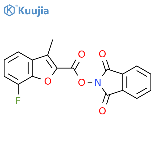 1,3-dioxo-2,3-dihydro-1H-isoindol-2-yl 7-fluoro-3-methyl-1-benzofuran-2-carboxylate structure