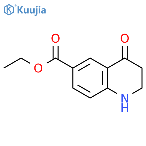 Ethyl 4-oxo-1,2,3,4-tetrahydroquinoline-6-carboxylate structure