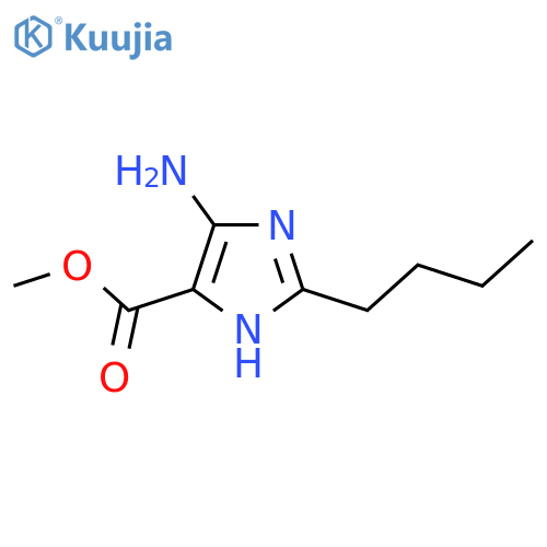 Methyl 4-amino-2-butyl-1H-imidazole-5-carboxylate structure