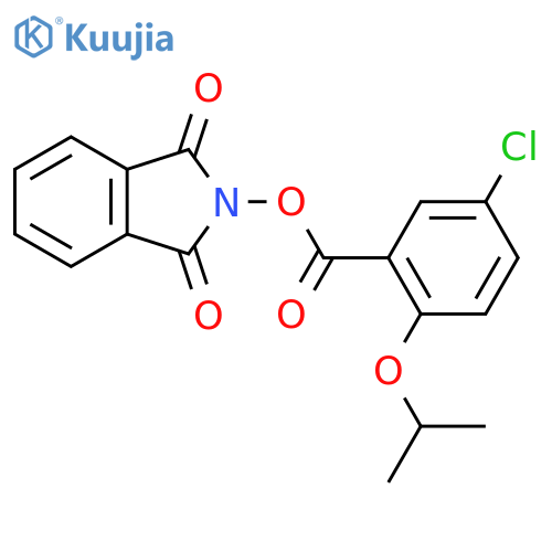 1,3-dioxo-2,3-dihydro-1H-isoindol-2-yl 5-chloro-2-(propan-2-yloxy)benzoate structure