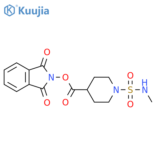 1,3-dioxo-2,3-dihydro-1H-isoindol-2-yl 1-(methylsulfamoyl)piperidine-4-carboxylate structure