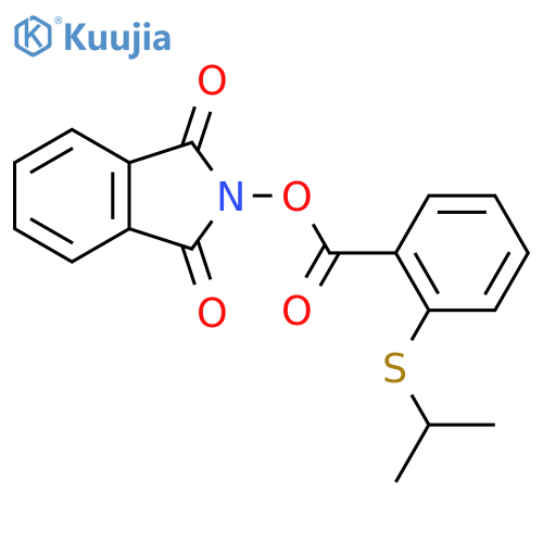 1,3-dioxo-2,3-dihydro-1H-isoindol-2-yl 2-(propan-2-ylsulfanyl)benzoate structure