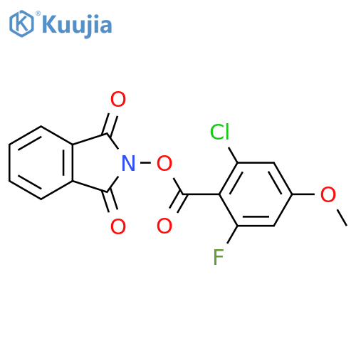 1,3-dioxo-2,3-dihydro-1H-isoindol-2-yl 2-chloro-6-fluoro-4-methoxybenzoate structure