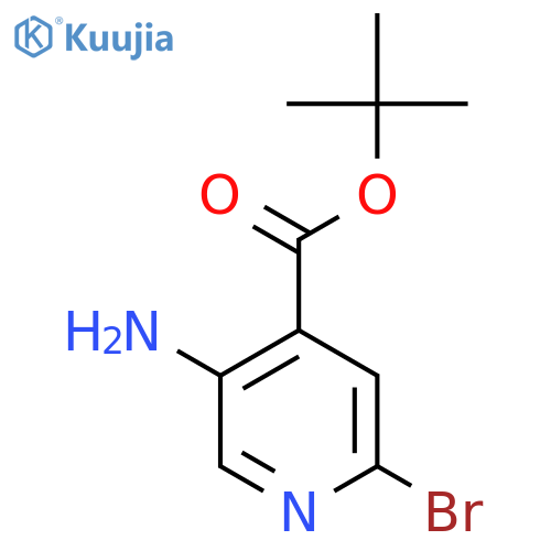 tert-Butyl 5-amino-2-bromoisonicotinate structure