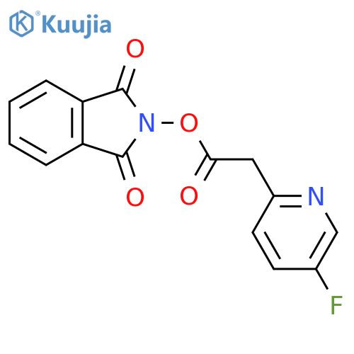 1,3-dioxo-2,3-dihydro-1H-isoindol-2-yl 2-(5-fluoropyridin-2-yl)acetate structure