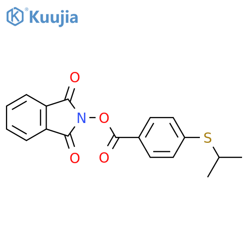 1,3-dioxo-2,3-dihydro-1H-isoindol-2-yl 4-(propan-2-ylsulfanyl)benzoate structure