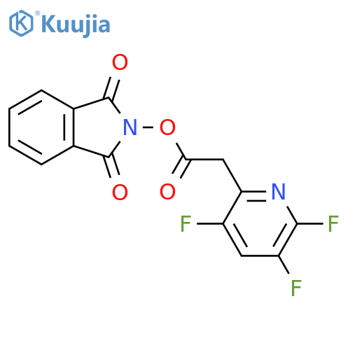1,3-dioxo-2,3-dihydro-1H-isoindol-2-yl 2-(3,5,6-trifluoropyridin-2-yl)acetate structure