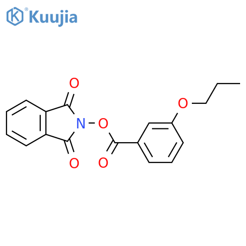 1,3-dioxo-2,3-dihydro-1H-isoindol-2-yl 3-propoxybenzoate structure