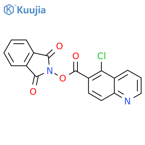 1,3-dioxo-2,3-dihydro-1H-isoindol-2-yl 5-chloroquinoline-6-carboxylate structure