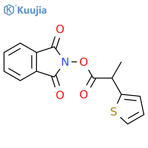 1,3-dioxo-2,3-dihydro-1H-isoindol-2-yl 2-(thiophen-2-yl)propanoate structure