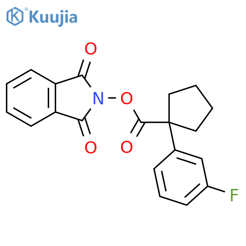 1,3-dioxo-2,3-dihydro-1H-isoindol-2-yl 1-(3-fluorophenyl)cyclopentane-1-carboxylate structure