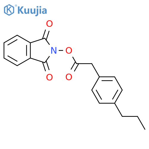 1,3-dioxo-2,3-dihydro-1H-isoindol-2-yl 2-(4-propylphenyl)acetate structure